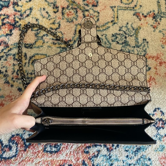 Brown Designer Inspired Crossbody Bag - Picture 3 of 6